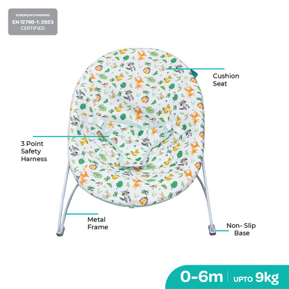 Moon -  Hop And Lean  Baby Bouncer - Green