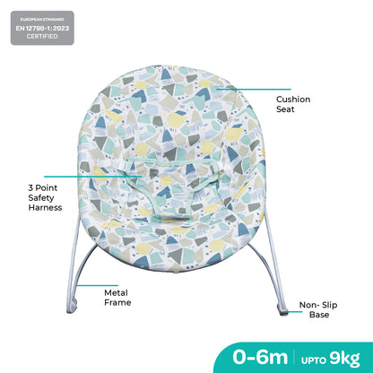 Moon -  Hop And Lean  Baby Bouncer - Grey