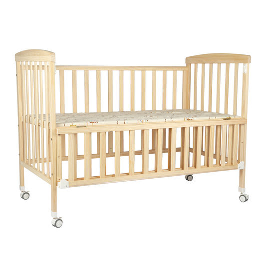 Moon - Wooden Portable Crib(129X69X96 Cm) - Brown