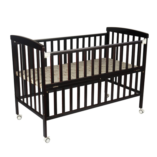 Moon - Wooden Portable Crib(129X69X96 Cm) - Brown