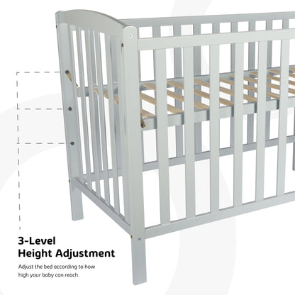 Moon - Wooden Window Crib(129X69X96 Cm) - Brown