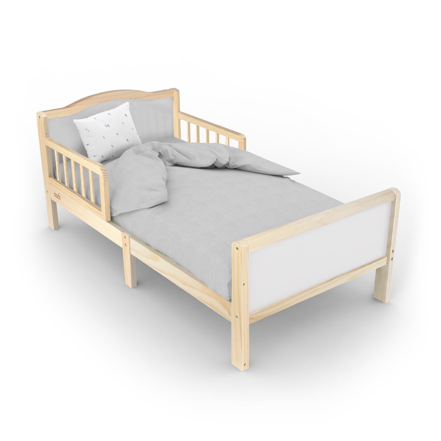 Moon -  Wooden Toddler Bed(143 X 73 X 60 Cm) - Brown