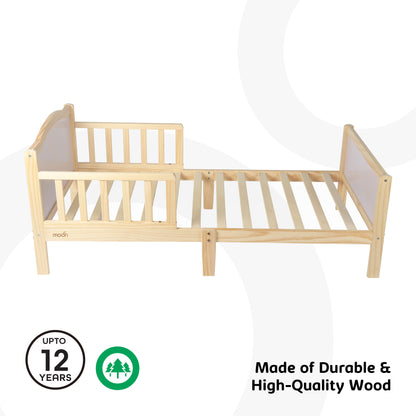 Moon -  Wooden Toddler Bed(143 X 73 X 60 Cm) - Brown