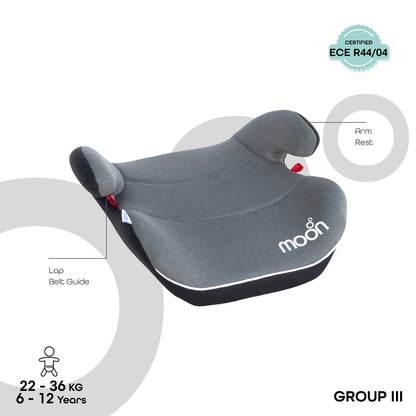 Moon -  Kido Baby Booster Car Seat  - Grey