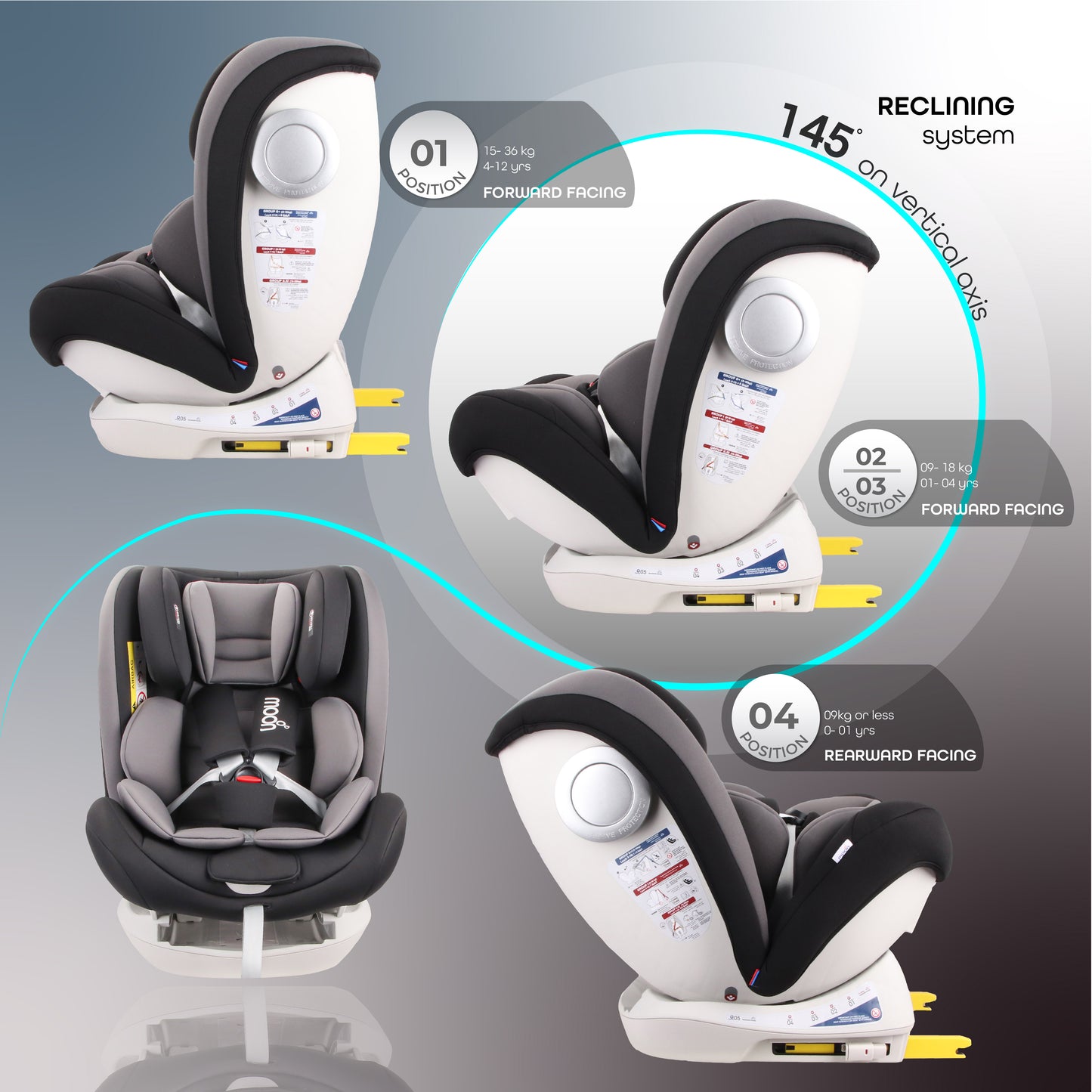 Moon -  Melhor 0+123 Baby Car (Black) - Black