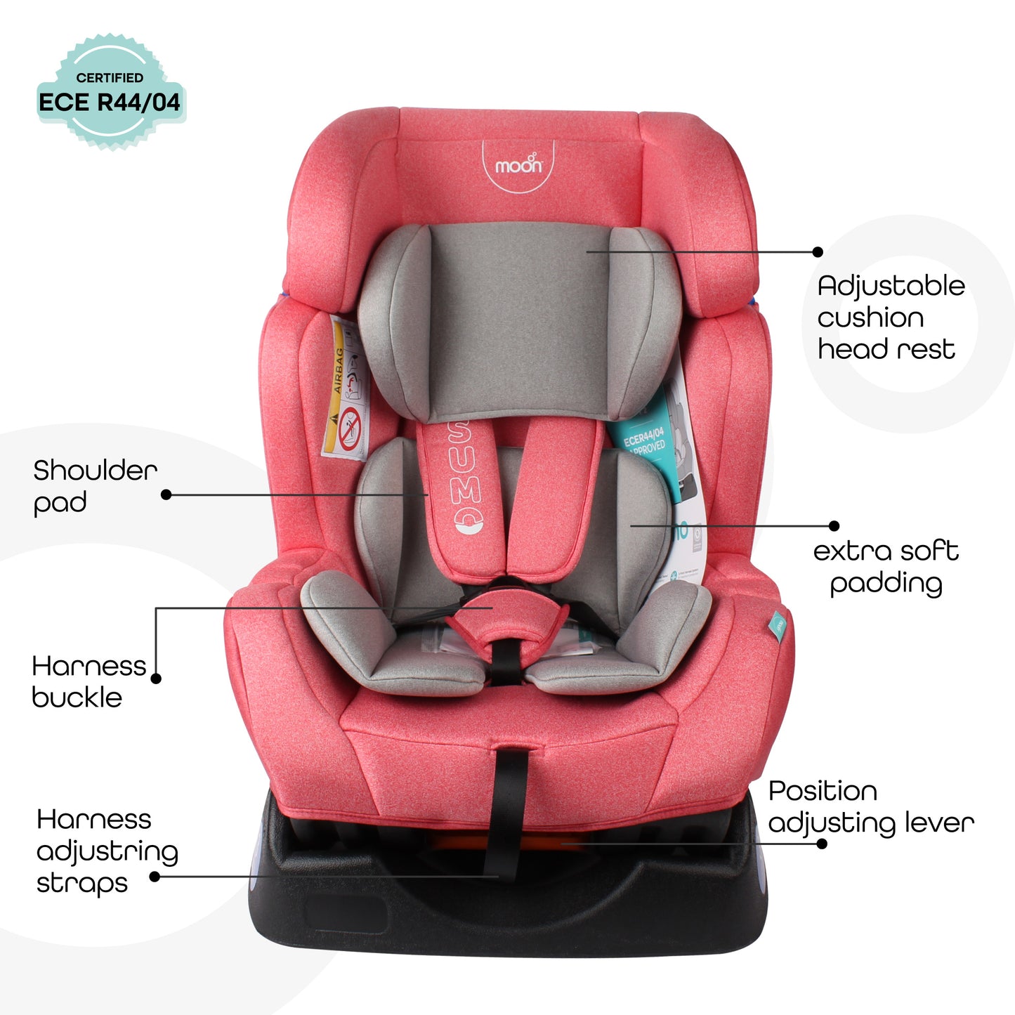 Moon -  Sumo Baby-Infant Car Seat  - Pink