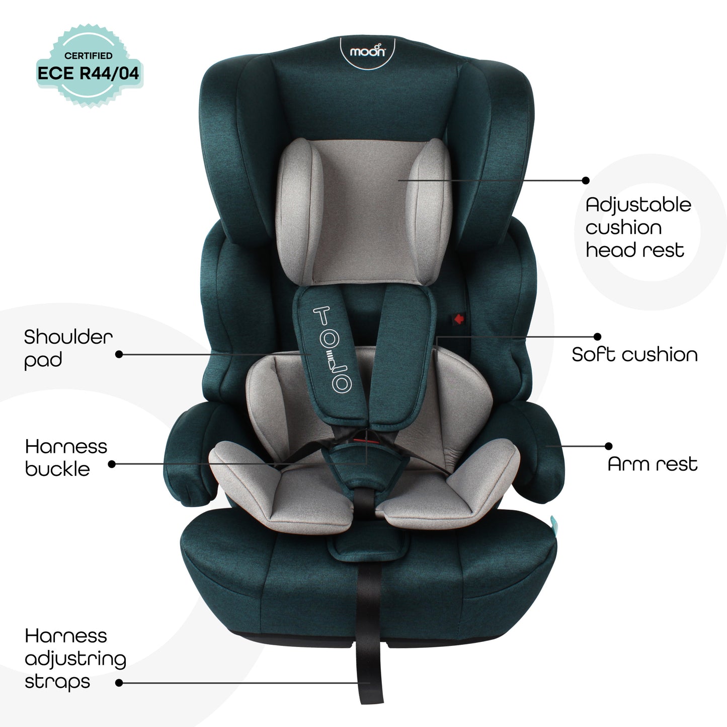 Moon -  Tolo Car Seats Group 1/2/3 - Green