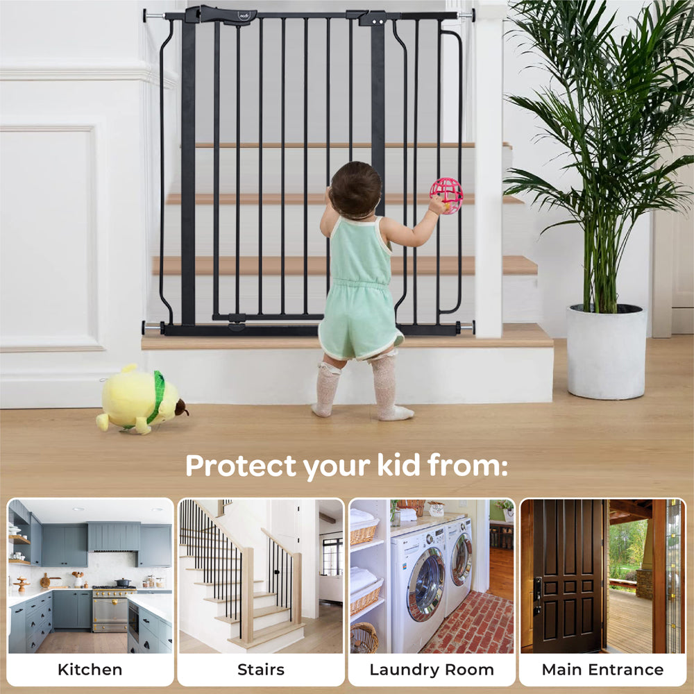 Moon - Secura Baby Safety Gate Extension- 20Cm Easy Install - Black