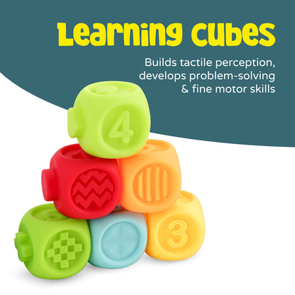 Moon -  Baby Learning Cubes  - Multicolour