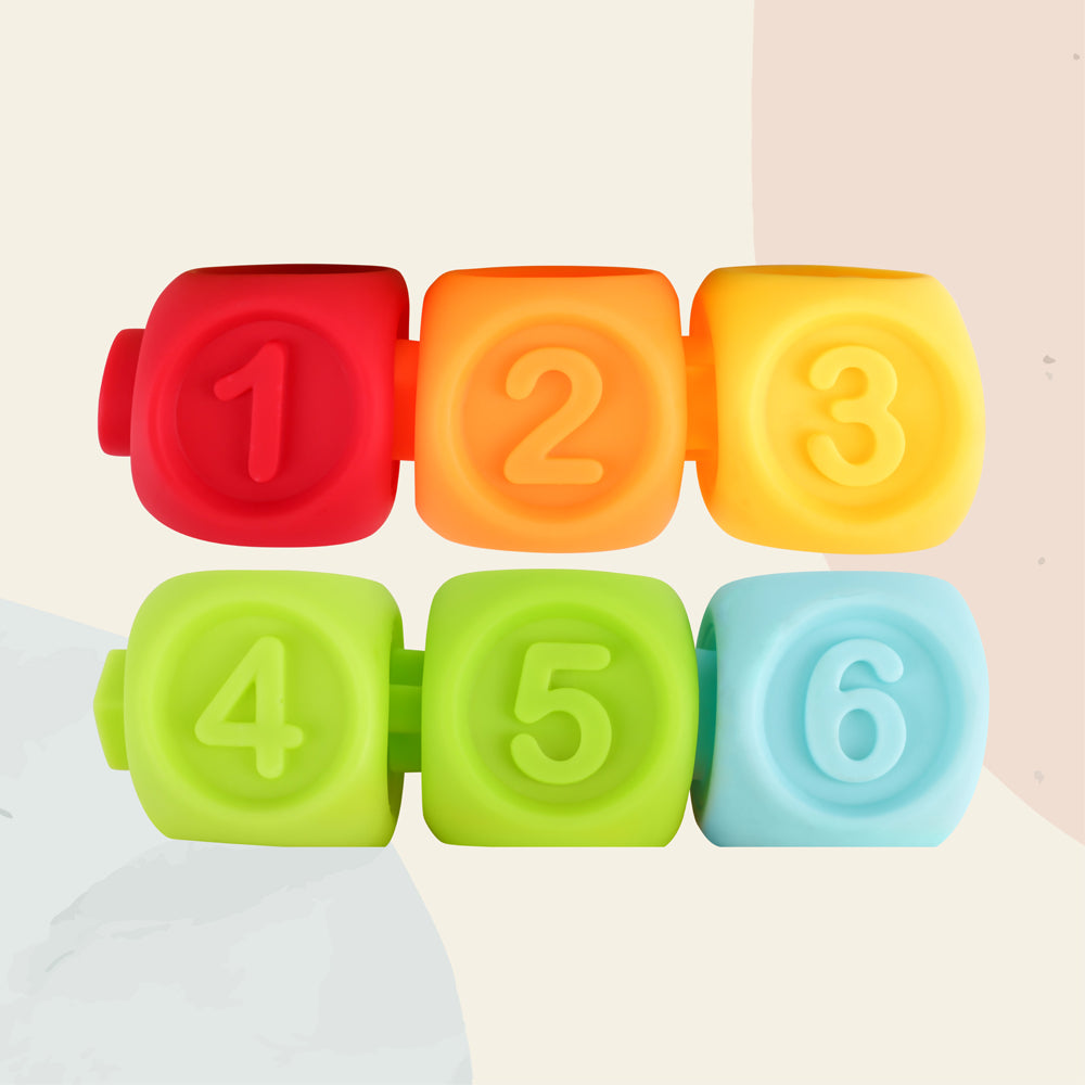 Moon -  Baby Learning Cubes  - Multicolour