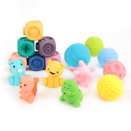 Moon -  Baby Educational Cubes  - Multicolour