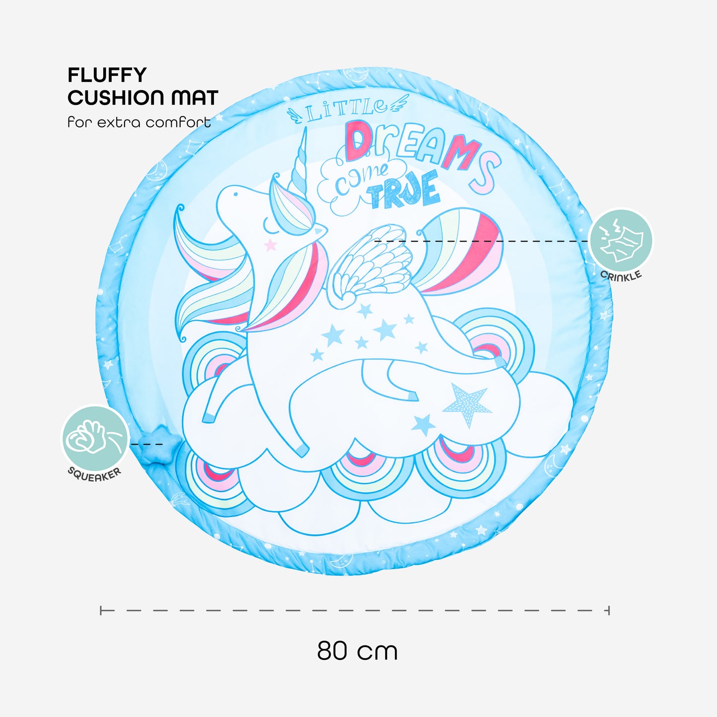 Moon - Perky - Playmat - Unicorn - Multicolour