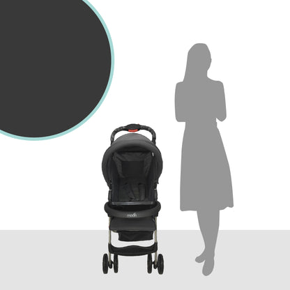 Moon -  Bezik One Fold Stroller  - Black