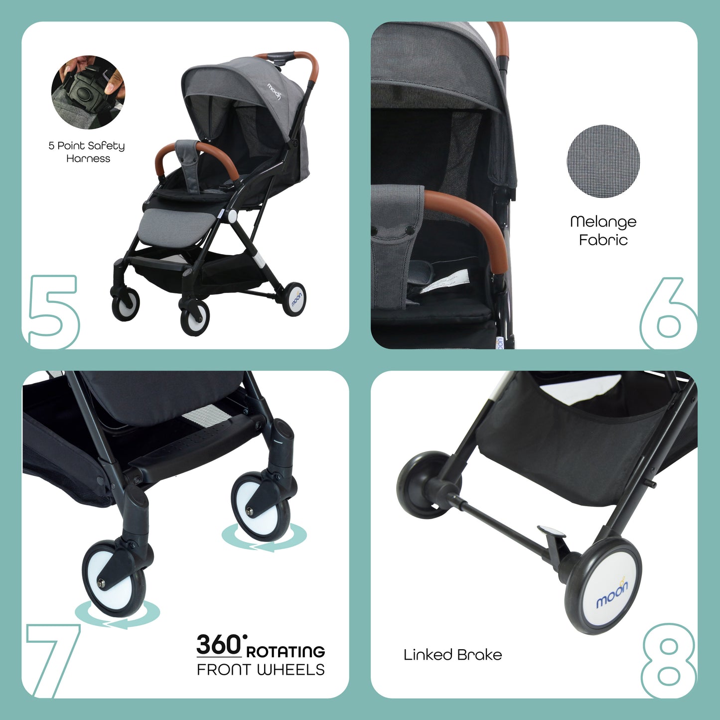 Moon - Ritzi - Cabin Stroller  - Black