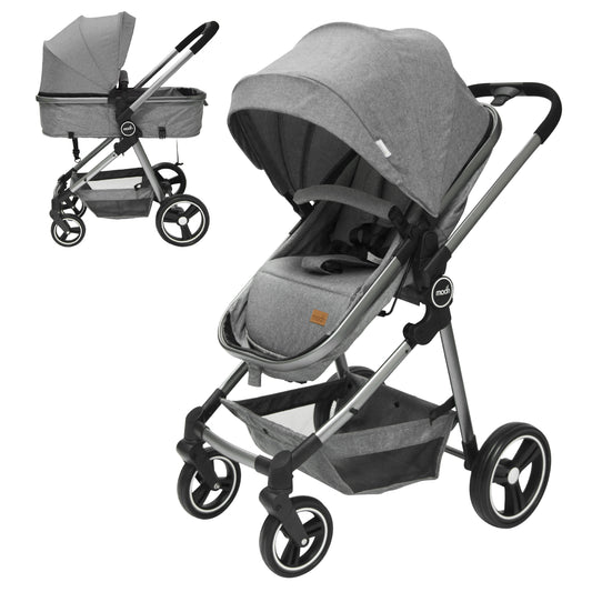 Moon -  Pro - 2 In 1 Stroller - Grey