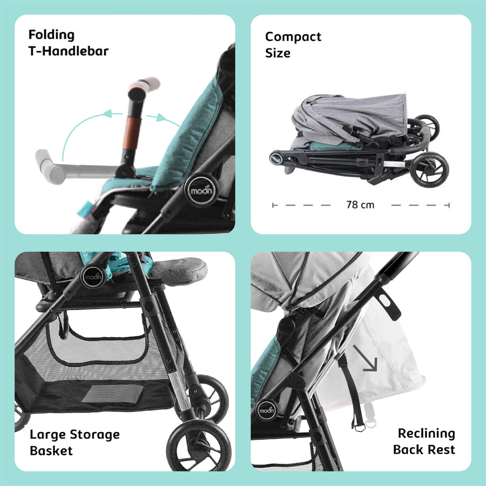 Moon - Revo 360 Stroller,Grey