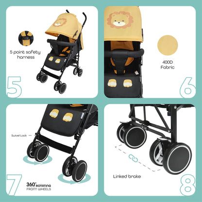 Moon -  Safari - Stroller Character - Brown