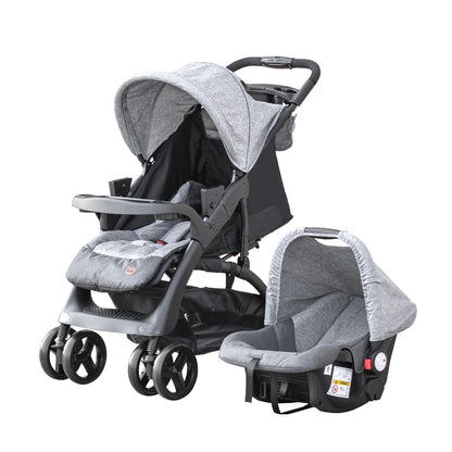 Moon -  Aria Baby Stroller 2-In-1 Travel System - Grey