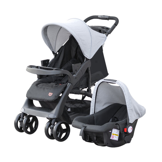 Moon -  Aria Baby Stroller 2-In-1 Travel System - Grey