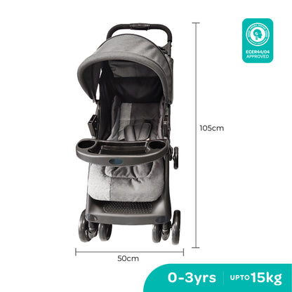 Moon -  Aria Baby Stroller Travel Gear - Black