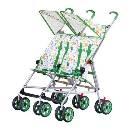 Moon - Jet Plus Twin Buggy Lightweight Travel Strollers - Green