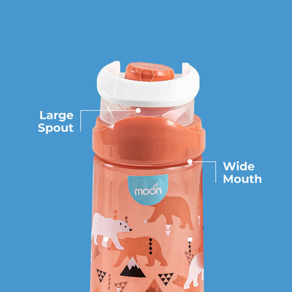 Moon -  Kids Water Bottle - Red