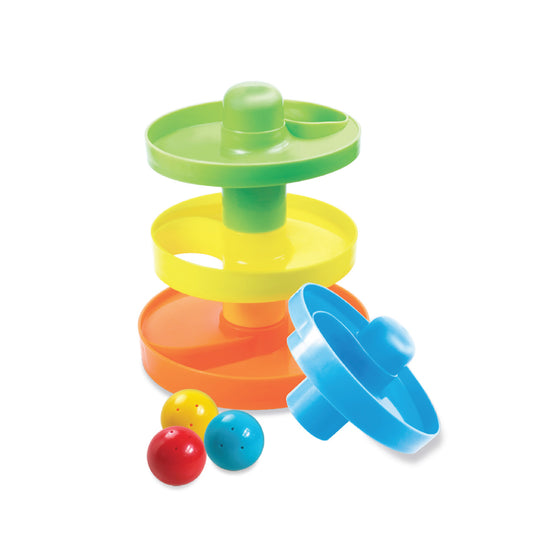 Moon - Spiral Ball Ramp Tower - Ball Drop  - Multicolour