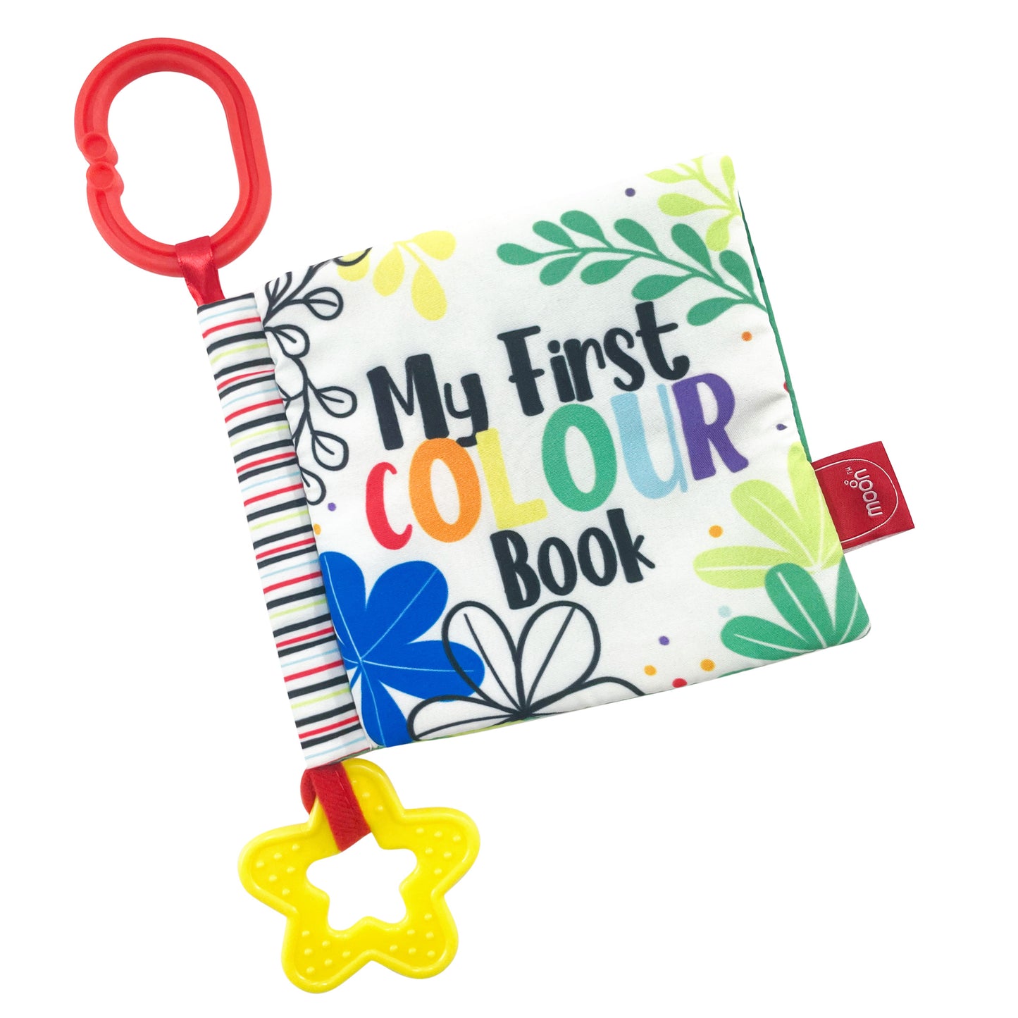 Moon -  Soft Book For Baby – W/Detachable Clip-Color Theme - Multicolour