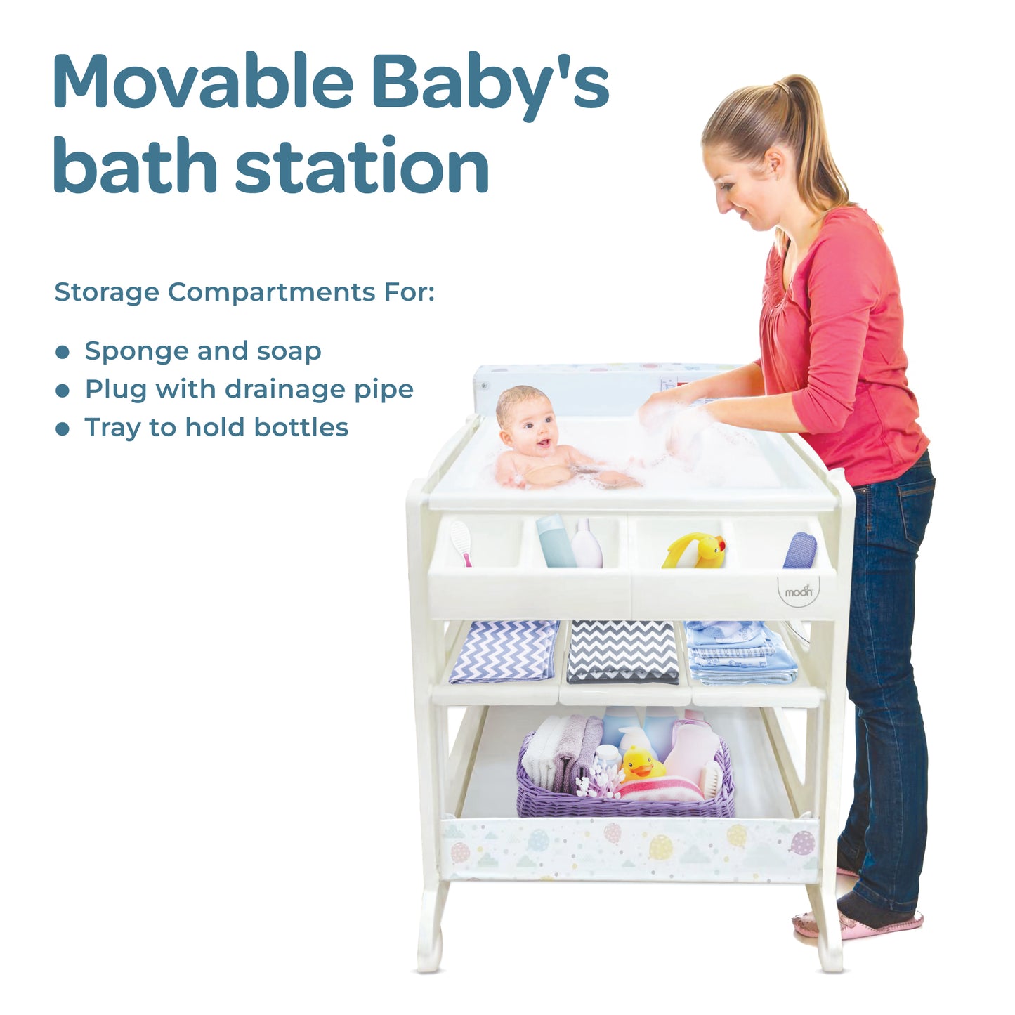 Moon -  Portable Changing Station - Multicolour