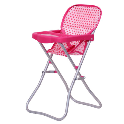 Moon -  Toy Doll Highchair Pretend To Play - Pink