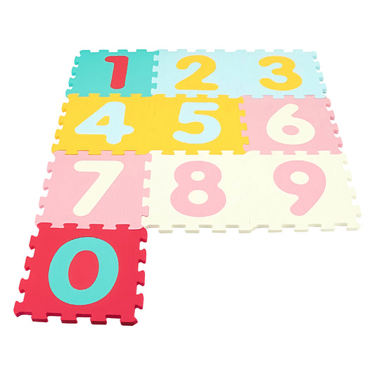 Moon - Kids Puzzle Activity Floor Mat - Set Of 10Pcs - Multicolour