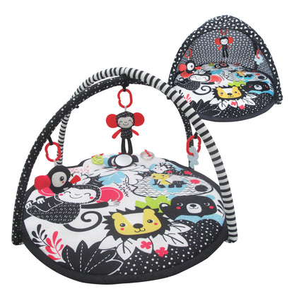 Moon - Chirpy Portable Activity Gym Play Mat - Black