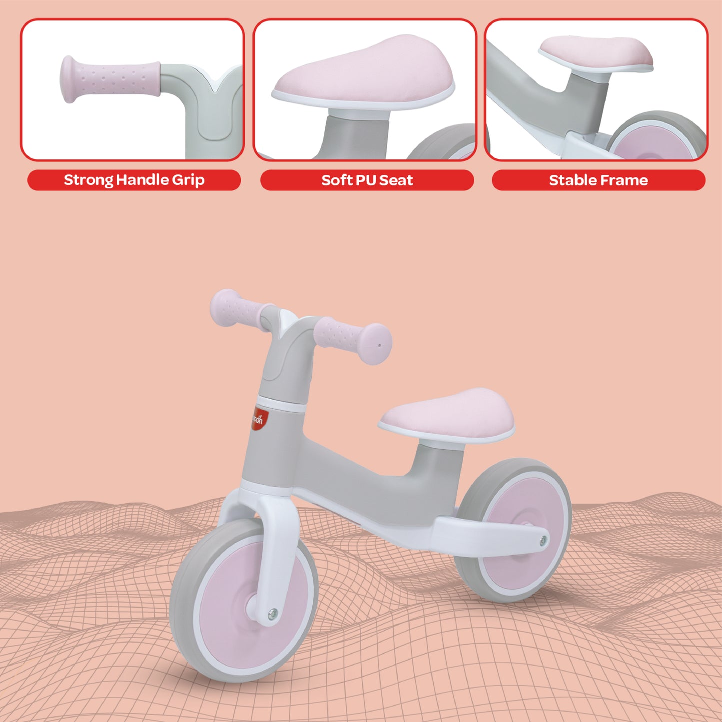 Moon -  Swift Baby Balance Bike - Pink