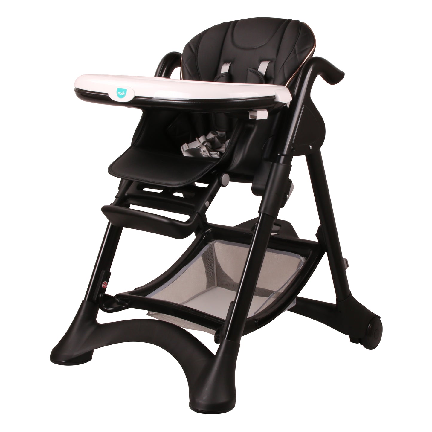 Moon - Trestle Foldable Baby Feeding/Dinning Highchair - Black