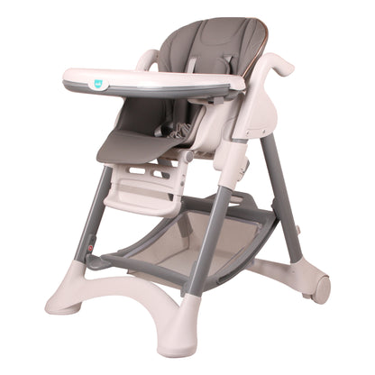 Moon - Trestle Foldable Baby Feeding/Dinning Highchair - Grey