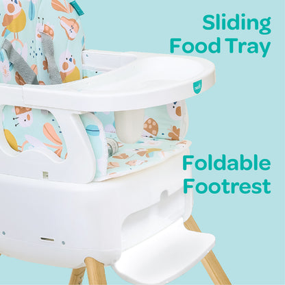 Moon - Hiterite  4-In-1 Convertible -Baby Highchair - Green