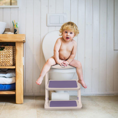 Moon -  Kids Step Stool Potty Trainer Seat - Multicolour