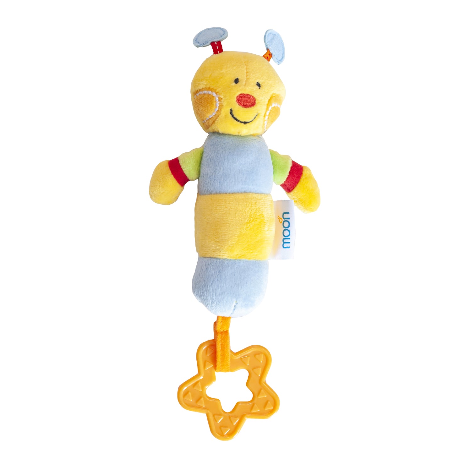 Moon -  Soft Rattle Toy - Bee - Multicolour