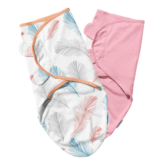 Moon -  Organic  Swaddle - Pink