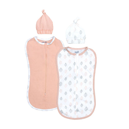 Moon -  Swaddle Pods With Beanie  - Multicolour