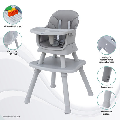 Moon - High Chair - Grey