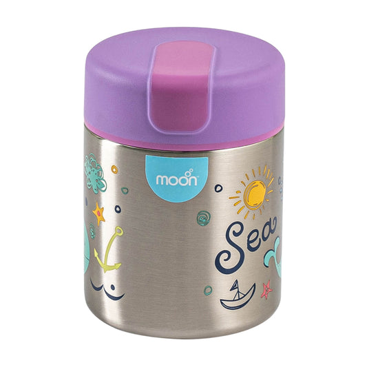 Moon - Double Wall Ss Food Jar -Purple