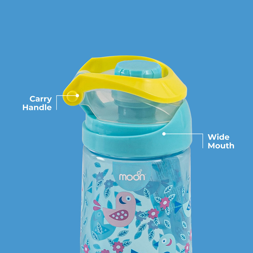 Moon -  Kids Water Bottle - Blue