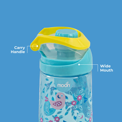 Moon -  Kids Water Bottle - Blue