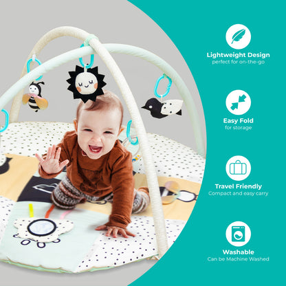 Moon - Quirky 2-In-1 Convertible Playmat & - Multicolour