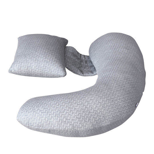 Moon -   Bamboo Multi-Position Pregnancy Pillow  - Grey