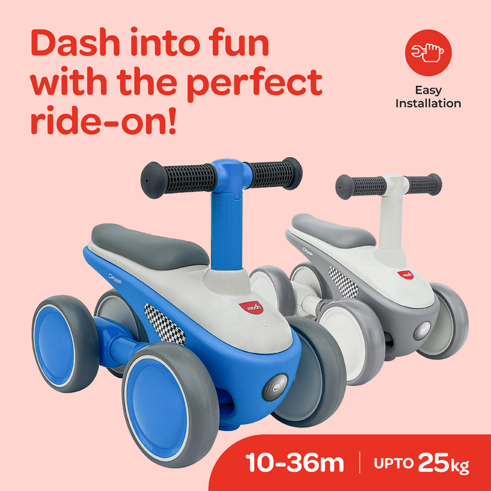 Moon -  Dasher Kids Balance Bike  For 1-3 Yrs  - Blue