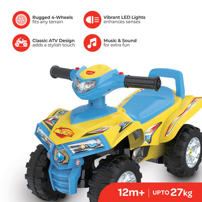 Moon -  Blaze Quad Bike For Kids - Atv Design For 12 Mn+ - Yellow