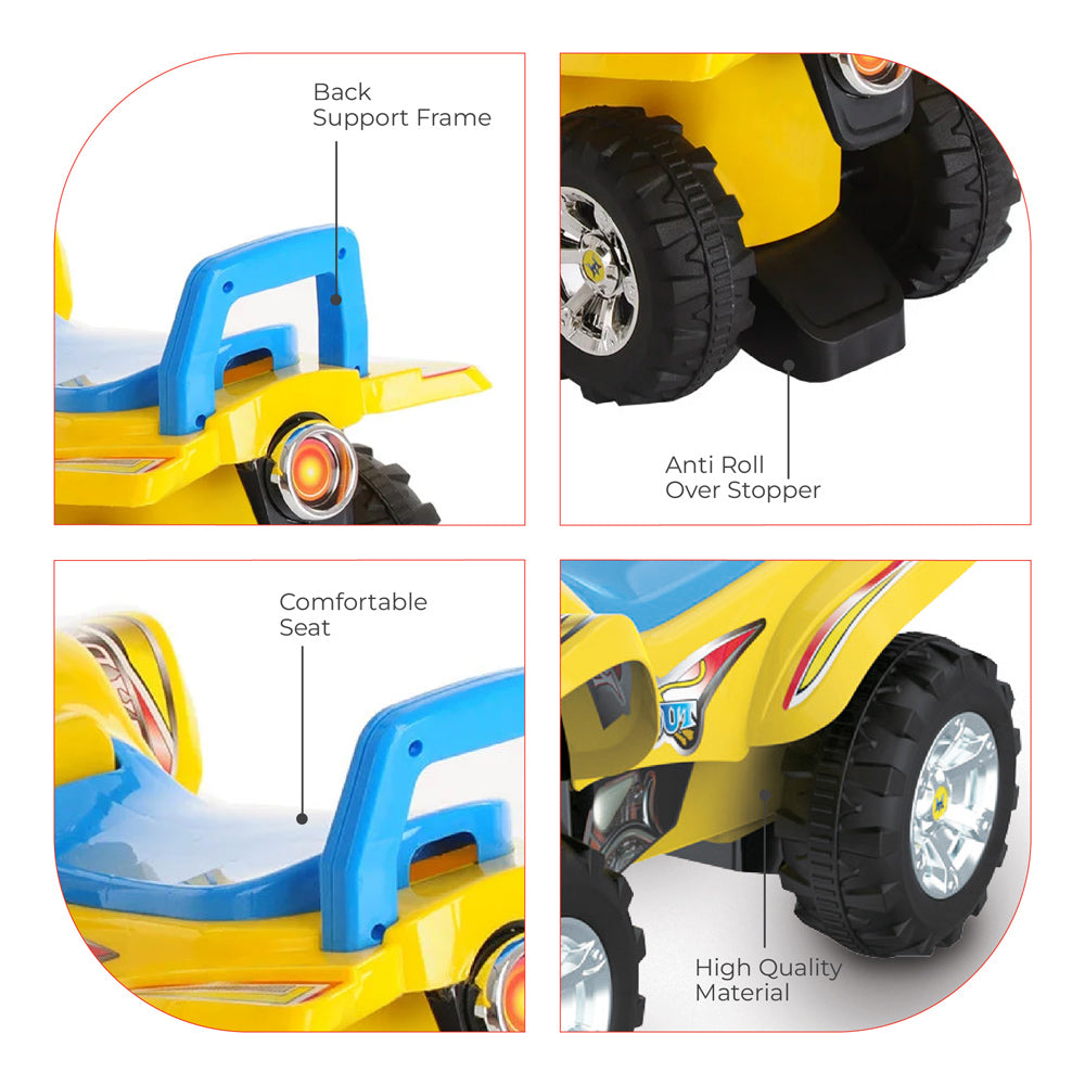 Moon -  Blaze Quad Bike For Kids - Atv Design For 12 Mn+ - Yellow