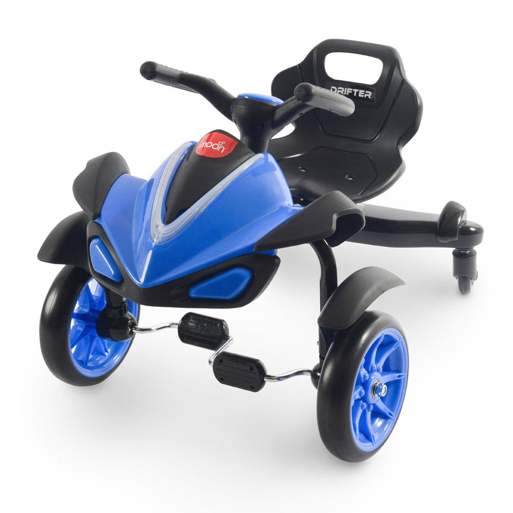 Moon - Drifter Drift Bike - 4 Wheel Scooter, 3 Years + - Blue